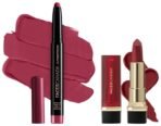 FACESCANADA Ultime Pro Hd Intense Matte Lipstick + Primer - Bold Wine (Maroon), 1.4G & Faces Canada Comfy Matte Creme Lipstick - Raise The Roof 01, 4.2G | 8Hr Long Stay | - Fast UK Delivery