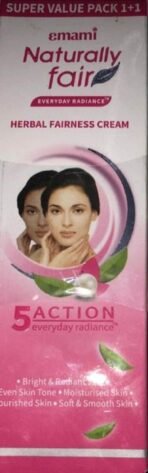 Emami Naturally Fair Fairness Cream, 25ml super value pack 1+1(not to be sold individually) - Fast UK Delivery