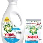 Ariel Matic Liquid Detergent Top Load 2 Ltr + 500 MilliLitre Free & Ariel Matic Top Load Detergent Washing Powder - 1 kg COMBO - Fast UK Delivery
