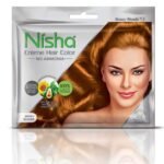 Nisha Cream Hair Color Rich Bright Long Lasting Hair Colouring For Ultra Soft Deep Shine 100% Grey Coverage Conditioning With Natural Herbs Honey Blonde (Pack of 1) - Fast UK Delivery