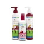 Mamaearth Anti Hair Fall Spa Range Hair Care Set: Onion Shampoo 250 ml + Onion Conditioner 250 ml + Onion Hair Oil 150 ml - Fast UK Delivery