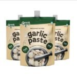 CURRYiT Preservative Free Garlic Paste 150gm | Thick & Coarse | Ready to Cook Lehsun Cooking Paste| Fresh & Pure | Organically Processed Garlic paste (Pack of 3) - Fast UK Delivery
