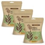 Nisha Nature Mate Henna Powder for Hair Colour, Dark Brown, Permanent Hair Color, Ammonia Free, 100% Grey Coverage, Herbal Hair Dye with Amla, Shikakai, Hibiscus & Aloe Vera (45g Pack of 3) - Fast UK Delivery