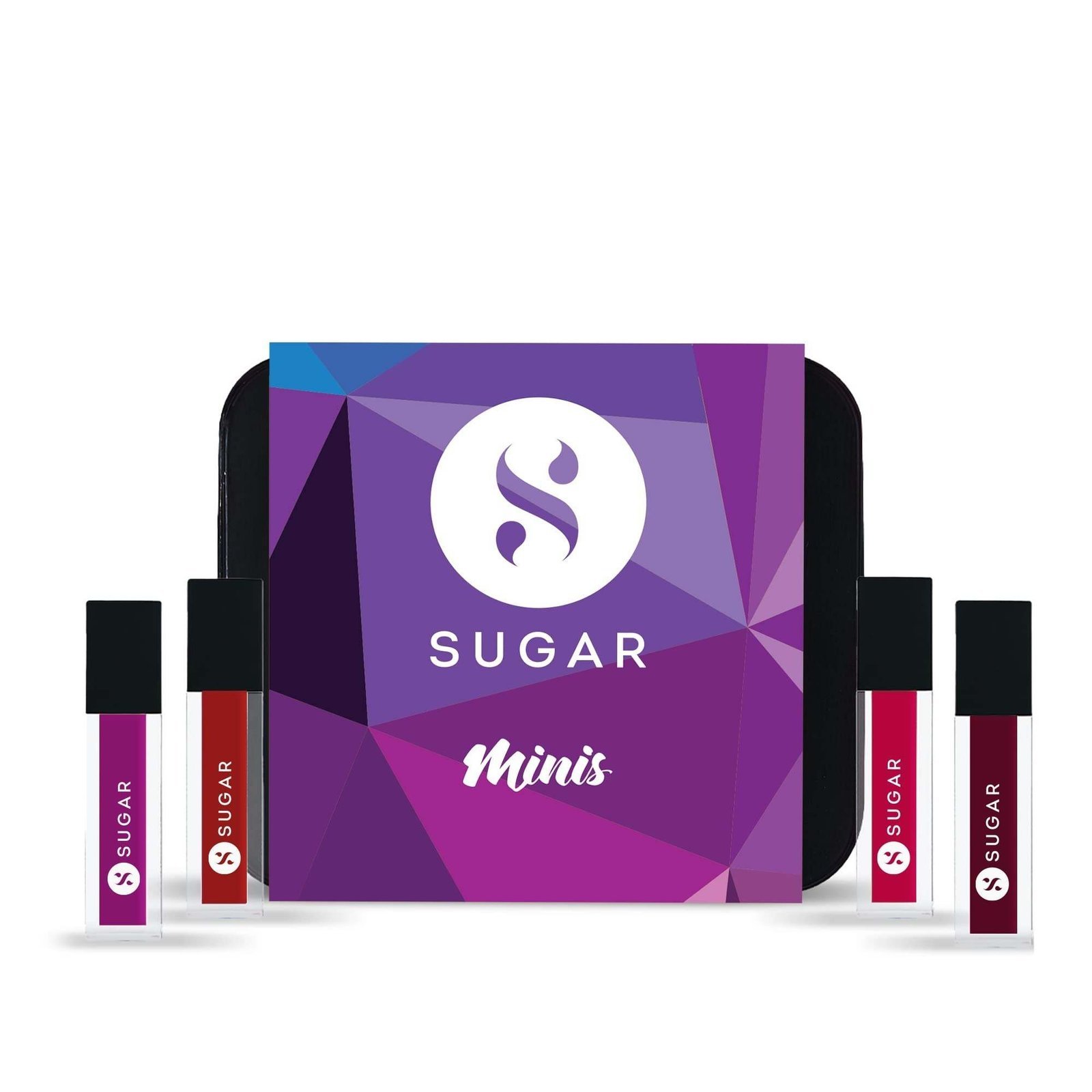uk61hXLGC8hVL-1.jpg SUGAR Cosmetics Smudge Me Not Mini Matte Liquid Lipstick Sets for Women | Transferproof & Waterproof | Lasts Upto 12+Hours | Pack of 4 - Bold Shades - Fast UK Delivery - Image 1