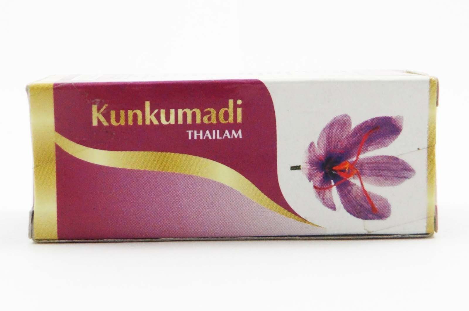 uk61hhyio2XBL-1.jpg VAIDYARATNAM Ayurvedic Kunkumadi Thailam Face Massage Oil, Pink, 10 ml - Fast UK Delivery - Image 1