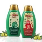 Figaro Baby Massage Oil with Goodness of Natural Olive oil enriched with vitamin E 400 ml&Figaro Baby Lotion with Goodness of Natural Olive oil enriched with vitamin E, Dermatologically tested 400 ml - Fast UK Delivery