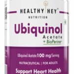 HealthyHey Nutrition Ubiquinol - Acetate - (60 Veg Capsules) - Fast UK Delivery