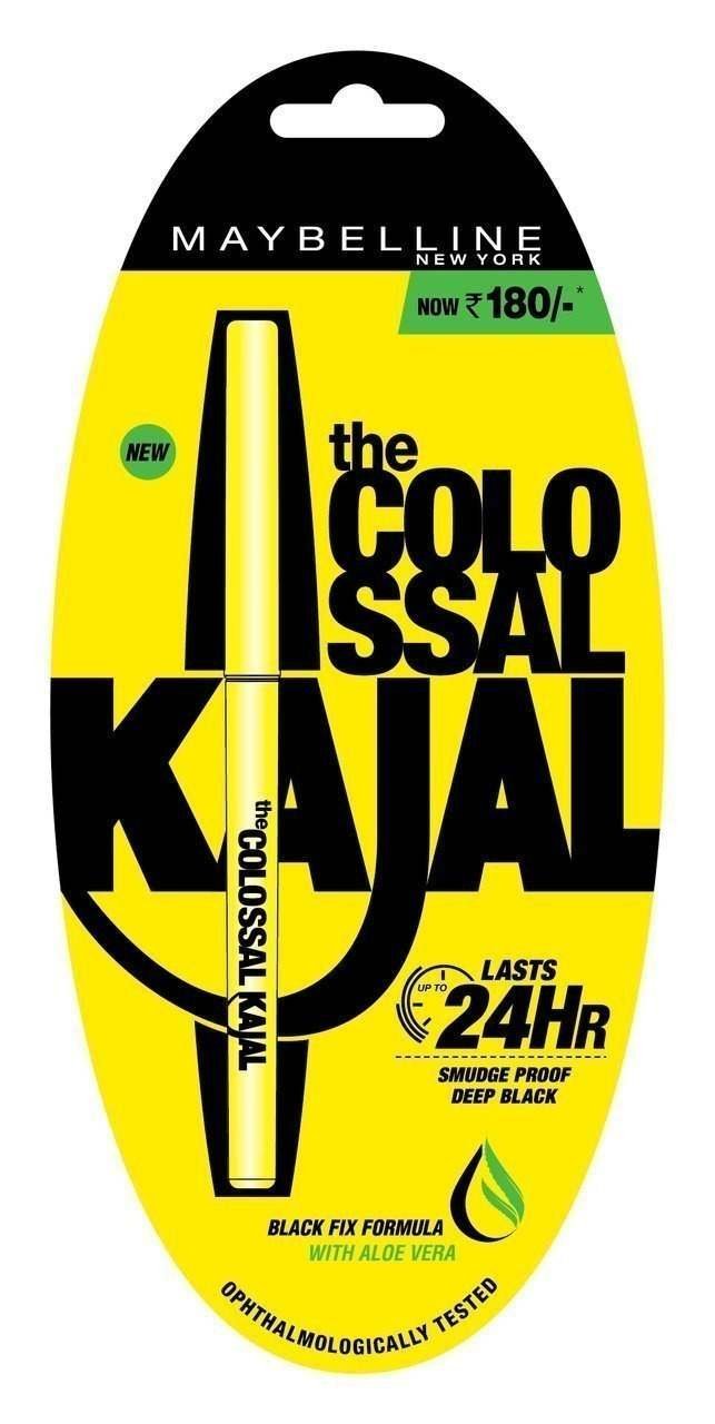 uk61iKq3hfYL.jpg Maybelline New York Colossal Kajal Pencil, Black, 0.35G, Opaque Finish - Fast UK Delivery - Image 1