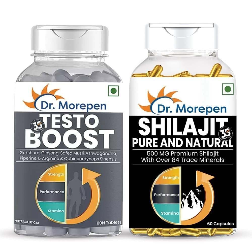 uk61iNC6873ZL-1-1.jpg DR. MOREPEN Testo Boost - 60 Tablets & Shilajit 60 Capsules - Fast UK Delivery - Image 1