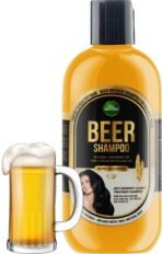 Parle Ropvatika 200ml Beer Herbal Shampoo, Anti-Dandruff, Hair Fall Control and Scalp Treatment with Natural Ingredients, Tea Tree Oil, Aloevara and Argan Oil, for Men Woman (200ml) - Fast UK Delivery