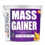 Dr. Morepen Mass Gainer Banana Strawberry 5kg | Increase Muscle Mass | Muscle Food mass Gainer with high calories and high protein formulation with balanced blend of protein Sugar Free - Fast UK Delivery