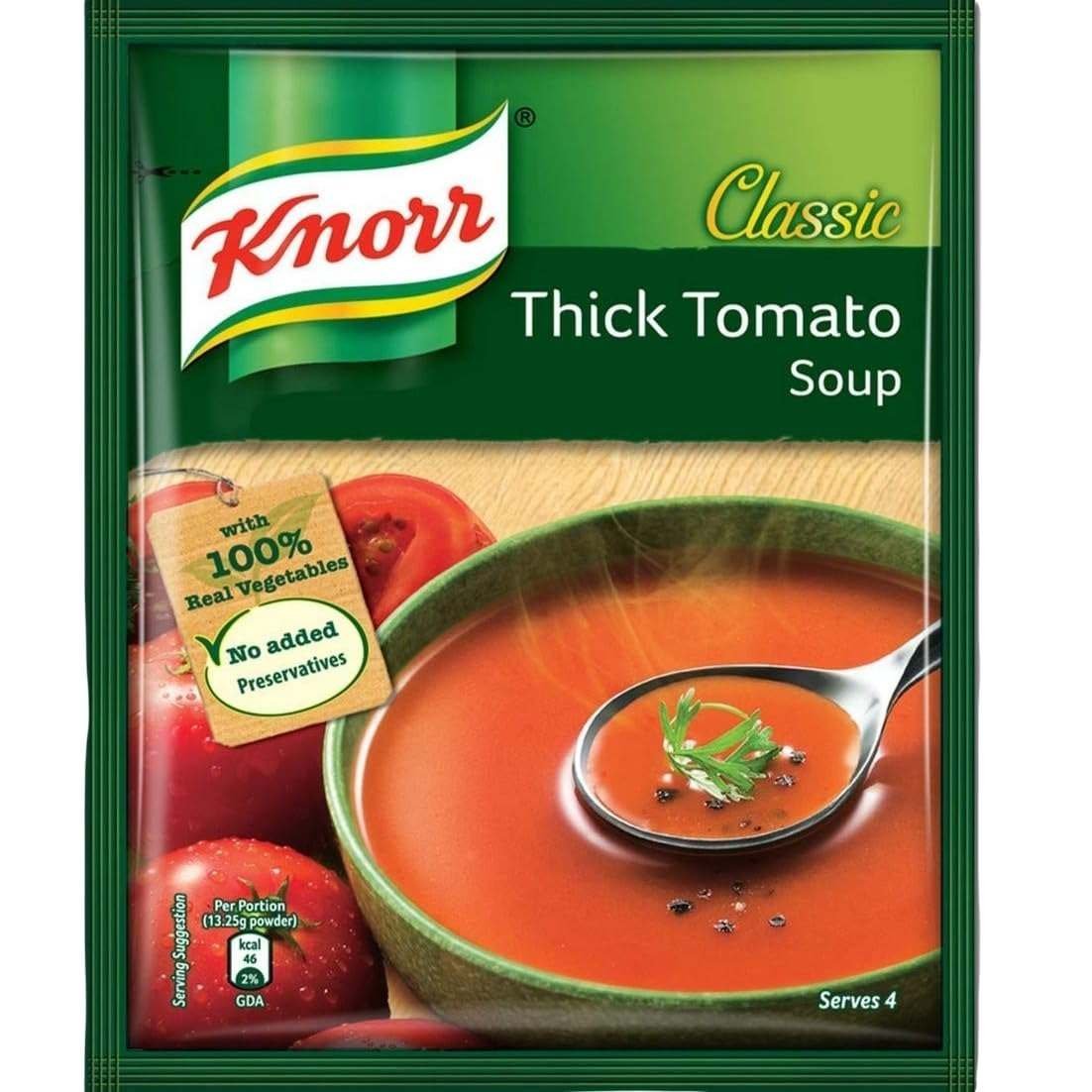 uk61jD7fCRL-1.jpg Knorr Classic Thick Tomato Soup, 51g /53g (Pack of 8) (Weight May Vary) - Fast UK Delivery - Image 1