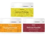 Beaface Combo Pack Papaya Powder Skin Pigmentation - 100gm | Beetroot Powder Skin Blemishes, Oil -100gm | Lemon Powder Skin Brightener - 100gm (Pack of 3)
