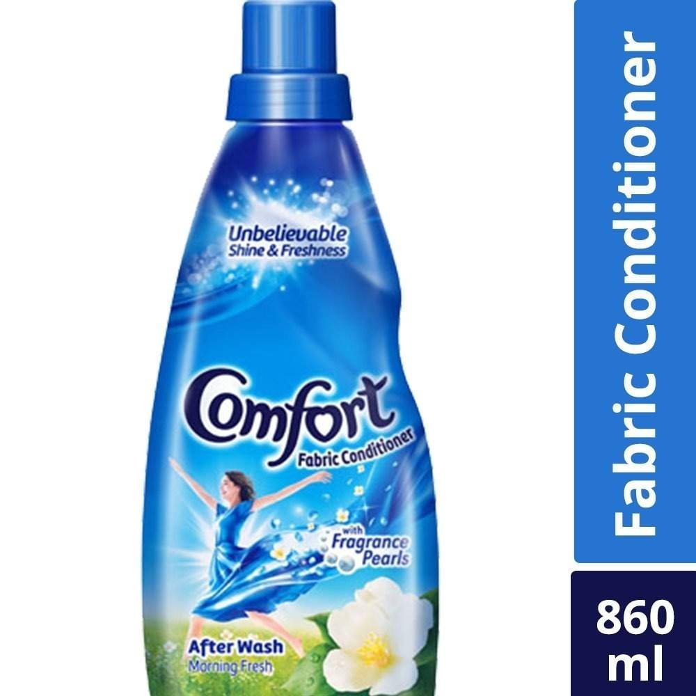 uk61jY0St3PGL-1.jpg Comfort After Wash Morning Fresh Fabric Conditioner (Fabric Softener) - For Softness, Shine And Long Lasting Freshness, 860 ml - Fast UK Delivery - Image 1