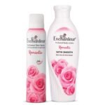 Enchanteur Romantic Perfumed Deo Spray for Women, 150ml And Enchanteur Romantic Perfumed Body Lotion, 250ml, with Aloe Vera & Olive Butter for Satin Smooth Skin - Fast UK Delivery