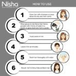 Nisha Natural Henna Powder for Hair Colour, Natural Black Semi-Permanent Hair Color, Herbal Conditioning Hair Dye for Silky & Shiny Soft Hair Colour for Men & Women 25g (Pack of 8) - Fast UK Delivery - Image 7