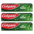 Colgate Active Salt Neem Toothpaste , Pack of 600g, Germ-Fighting Colgate Toothpaste With Active Natural Salt & Neem For Fighting Germs & Gum Problems Giving Healthier Teeth & Tighter Gums - Fast UK Delivery