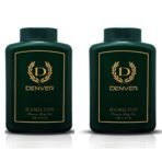 DENVER Hamilton Premium Body Talc - 100GM Each (Pack of 2) | Scented Talcum Powder For Men - Fast UK Delivery