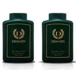 DENVER Hamilton Premium Body Talc - 100GM Each (Pack of 2) | Scented Talcum Powder For Men - Fast UK Delivery