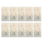Baby Forest Mulmul Baby Wipes | Ultra-Soft Baby Wet Wipes | Water Based Wipes | Chemical Free & Organic Baby Wipes | 3x Thicker & Softer Wipes | 72 Wipes | Pack of 10 - Fast UK Delivery