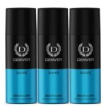 DENVER Saxe Deodorant 150ML(Pack of 3) | Long Lasting Deo for Men & Boys - Fast UK Delivery