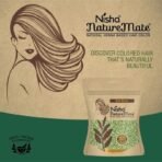 Nisha Nature Mate Henna Powder for Hair Colour, Dark Brown, Permanent Hair Color, Ammonia Free, 100% Grey Coverage, Herbal Hair Dye with Amla, Shikakai, Hibiscus & Aloe Vera (45g Pack of 3) - Fast UK Delivery - Image 4