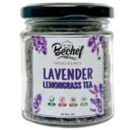 Bechef Flower Tea - Lavender Lemon Grass Tea - 25 gm || Allergen Free || Blend of Lavender Flower with Lemon Grass || Detox, Weight Loss, Depression, Digestion - Fast UK Delivery