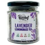 Bechef Flower Tea - Lavender Lemon Grass Tea - 25 gm || Allergen Free || Blend of Lavender Flower with Lemon Grass || Detox, Weight Loss, Depression, Digestion - Fast UK Delivery