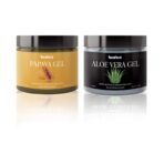 Beaface combo pack Papaya face gel and Aloe vera skin gel (Pack of 2x100gm)