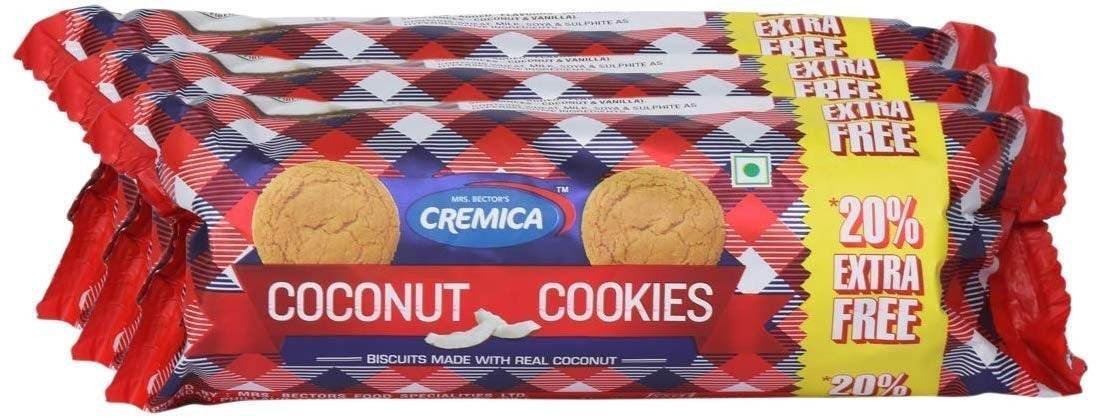 uk61lVOKYReWL-1-1.jpg Cremica Cookies - Coconut, 100g (Pack of 3) - Fast UK Delivery - Image 1