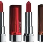 Maybelline New York Color Sensational Creamy Matte, Rich Ruby, Divine Wine and Touch of Spice Lipstick - Fast UK Delivery