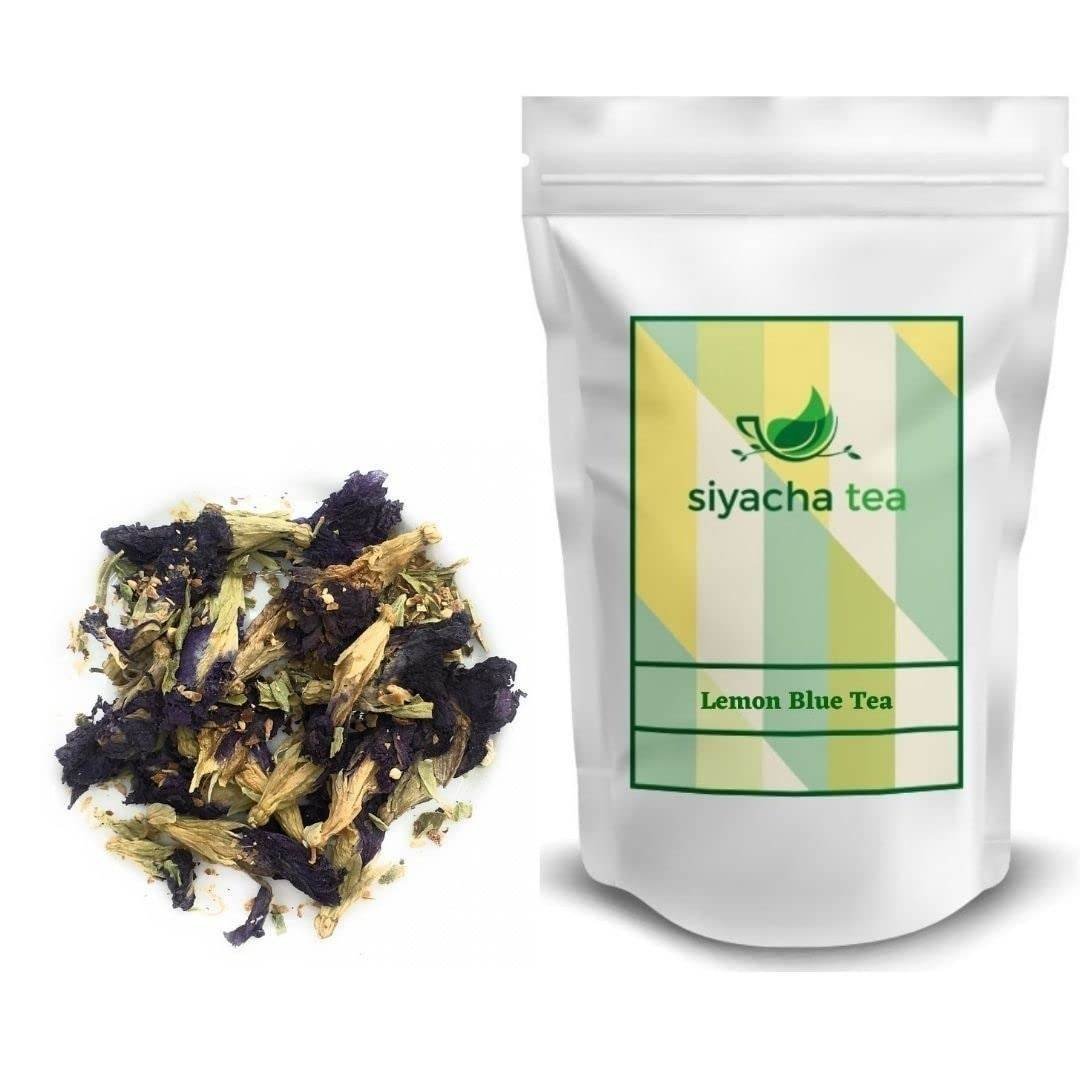 uk61luoqRAH3L-1-1.jpg Siyacha Tea Lemon Blue Pea Flower Tea| Pure Herbal Delight Chai| Caffeine Free Tisane| Helps in Healthy Weight Loss| 100g Makes 50 Cups (approx) - Fast UK Delivery - Image 1