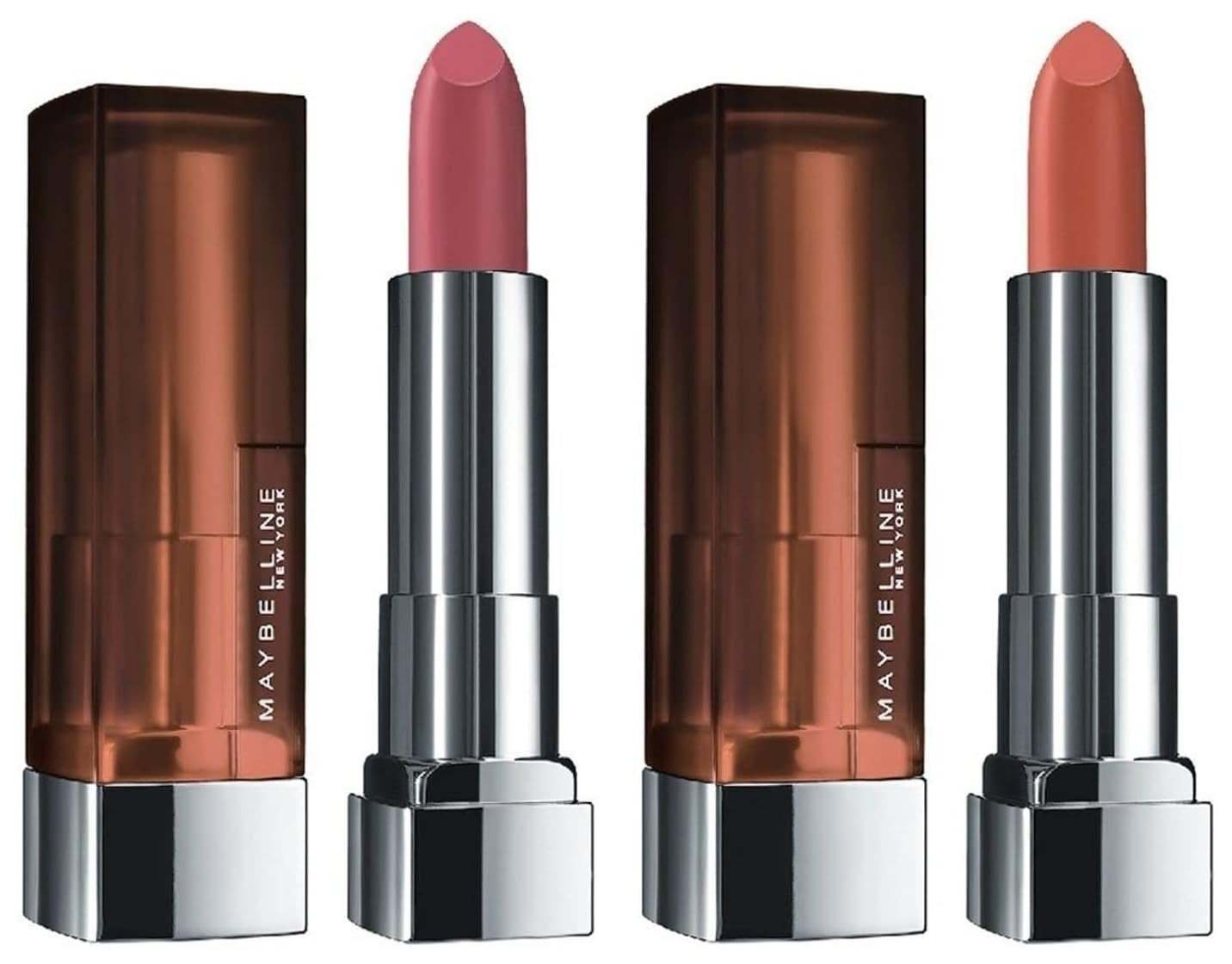 uk61mHLmxQO6L-1.jpg Maybelline New York Color Sensational Creamy Matte Lipstick, 657 Nude Nuance, 3.9g and Maybelline New York Color Sensational Creamy Matte Lipstick, 660 Touch of Spice, 3.9g - Fast UK Delivery - Image 1