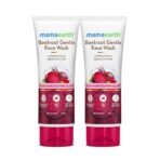 Mamaearth Beetroot Gentle Face Wash With Beetroot & Hyaluronic Acid For Hydrated Pink Glow Gently Cleanses, Hydrates & Soothes Skin Soap - Free Non-Irritant Suits All Skin Types - 100Ml (Pack Of 2) - Fast UK Delivery