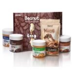 Beanut | Chocolate Muesli & Peanut Butter Gift Set | High Protein, Gluten-Free, Healthy Breakfast | 4x100 gm Peanut jar each and 400gm Muesli - Fast UK Delivery