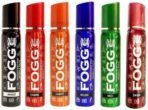 FOGG Men & Women Body Spray Pocket Deo, Charm, Happy, Dash, Nice & Relish 25Ml X 6 Liquid Fresh Scent Deodorant Spray - & (150 Ml, Pack Of 6) - Fast UK Delivery