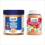 VEEBA Breakfast- Thousand Island Spread -280g & Peanut Butter Crunchy Jar-340g Combo - Fast UK Delivery