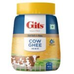 Gits Cow Ghee | 1 ltr Jar | Pack of 1 | Aroma in every drop |Pure Veg | Rich Taste & Aroma|Delicious, Healthy & Nutritious | Good for the Gut, Heart, Skin and Hair - Fast UK Delivery