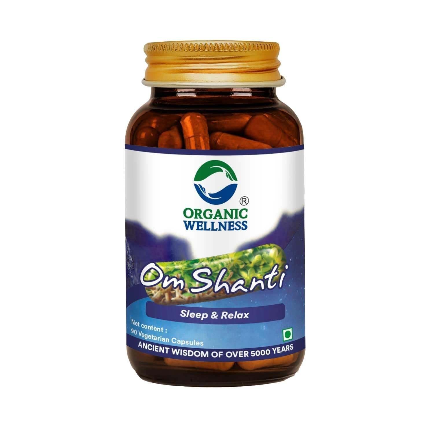 uk61nraO1HTsL-1.jpg Organic Wellness - Om-Shanti || Ayurvedic Capsule || Peaceful Sleep || Calm The Nervous System || Relieve Stress || 90 N Veg Capsule - Fast UK Delivery - Image 1
