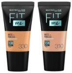 Maybelline New York Fit Me Matte+Poreless Liquid Full Coverage Foundation For Oily Skin Powder Tube,310 Sun Beige,330 Toffee,18Ml,Pack Of 1 - Fast UK Delivery