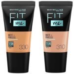 Maybelline New York Fit Me Matte+Poreless Liquid Full Coverage Foundation For Oily Skin Powder Tube,310 Sun Beige,330 Toffee,18Ml,Pack Of 1 - Fast UK Delivery