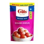 Gits Instant Gulab Jamun Dessert Mix, Makes 100 per Pack, Pure Veg, Delicious Indian Dessert and Mithai, 500g - Fast UK Delivery