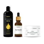 Beaface Combo Hari Pack Keshkiara Hair oil 200ml Hair Wash Powder 100gm Tea Tree Oil 20ml - Fast UK Delivery