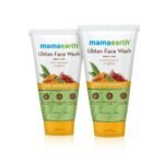 Mamaearth Ubtan Natural Face Wash For all Skin Type with Turmeric & Saffron for Tan Removal 150 ml (Pack of 2) - Fast UK Delivery