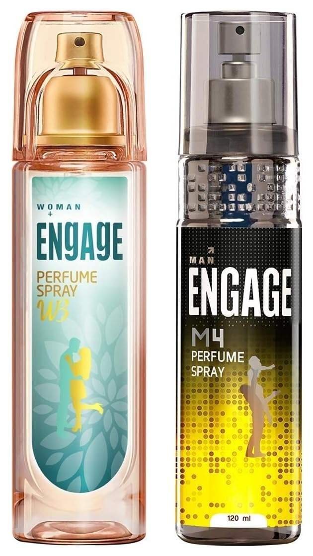 uk61okK1NAiwL-1-1.jpg Engage M4 Fresh Perfume Spray For Men, 120Ml W3 Perfume Spray For Women, 120Ml - Fast UK Delivery - Image 1