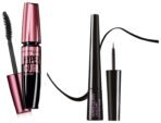 Maybelline Hyper Glossy Liquid Liner, Black, 3g And Maybelline New York Hypercurl Mascara Waterproof, Black, 9.2ml - Fast UK Delivery