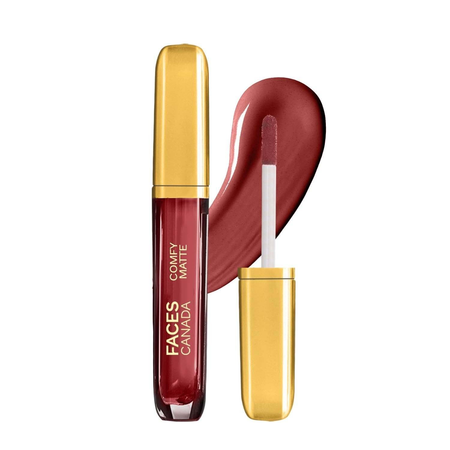 uk61p0cvdNT7L-1.jpg FACESCANADA Comfy Matte Liquid Lipstick - Note To Self 07 (Brown), 3.8 Ml | Comfortable 10Hr Longstay | Intense Matte Color | Almond Oil & Vitamin E Infused | Super Smooth | No Dryness | No Alcohol - Fast UK Delivery - Image 1