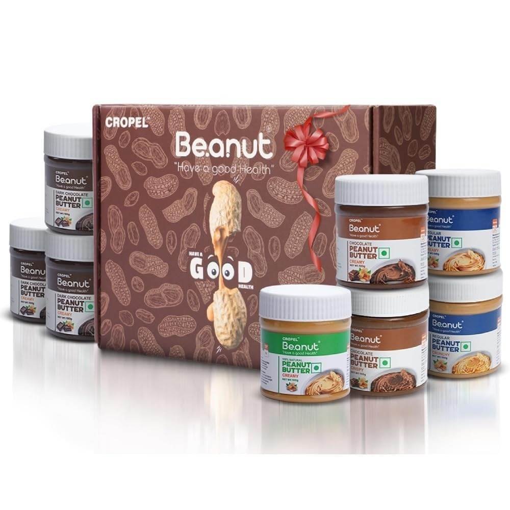 uk61p9gFW1nKL-1-1.jpg Beanut Gift Set | Protein-Packed Peanut Butter Hamper Gift Box Assorted Flavors (100g each) | Natural & Creamy | High Protein & Nutrient-Rich | Ideal for Fitness Enthusiasts, Gifting & Snacking - Fast UK Delivery - Image 1