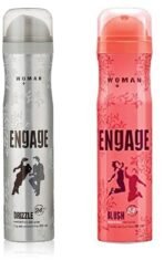 Engage New Metal Range Drizzle Fresh Deodorant Spray For Women, 150Ml / 165Ml Blush Deodorant For Women, 150Ml / 165Ml - Fast UK Delivery