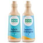 Born Good Plant Based Laundry Fragrance Detergent and Fabric Conditioner (2X softer clothes), Japanese Cypress Fragrance, Skin-safe, Non-toxins And Long-lasting freshness - 1 L each (Combo Pack of 2) - Fast UK Delivery